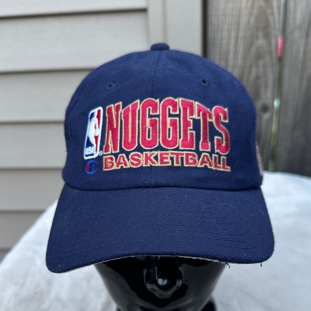 Vintage Denver Nuggets champion Basketball Navy Snapback Hat
